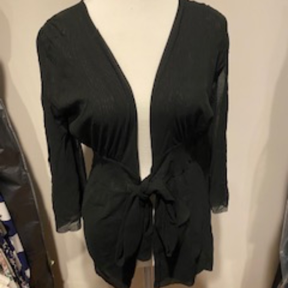 NWT SWEET PEA BLACK MESH BLOUSE- SIZW M